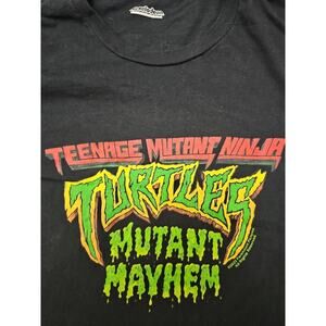TEENAGE MUTANT NINJA TURTLES MUTANT MAYHEM T-Shirt Adult Sz S Black Nickelodeon